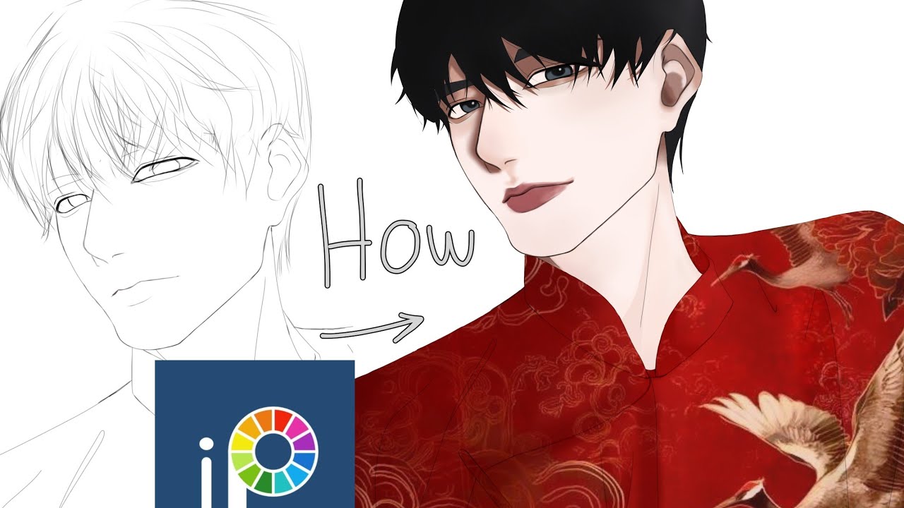 Draw a picture using ibispaint x