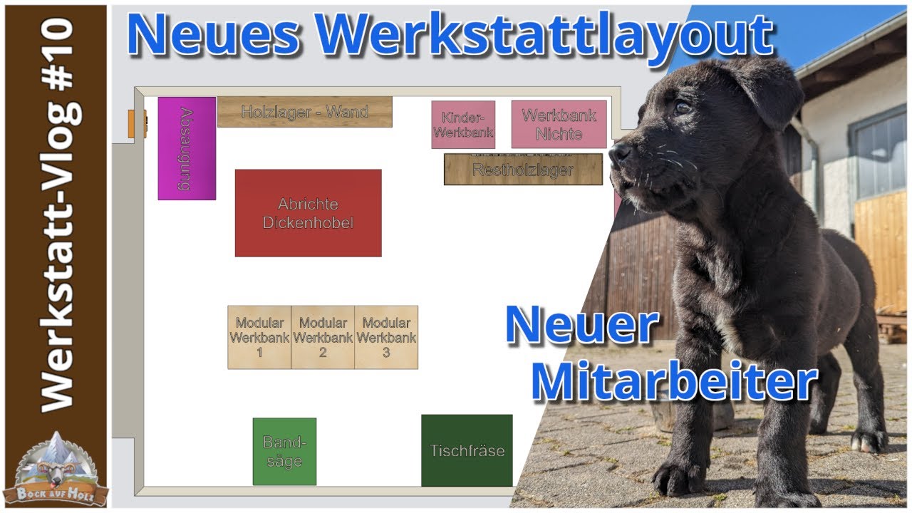 Werkstattumbau - So finden deine Maschinen den richtigen Platz  - Neuer Mitarbeiter Alois