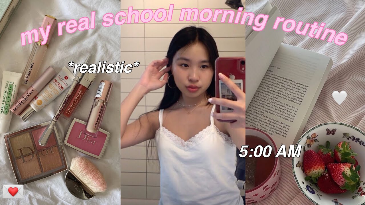 my REAL 5am school morning routine *grwm*
