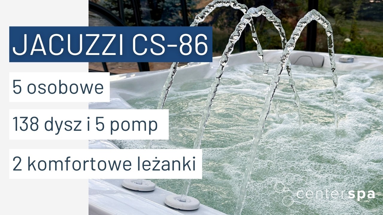 Jacuzzi ogrodowe / Wanna spa z hydromasażem CS-86. Prezentacja modelu.