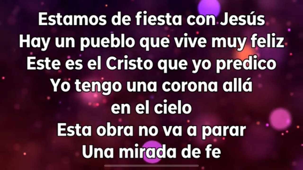 Cadena de coros- Estamos de fiesta con Jesús (pista/karaoke/acordes)