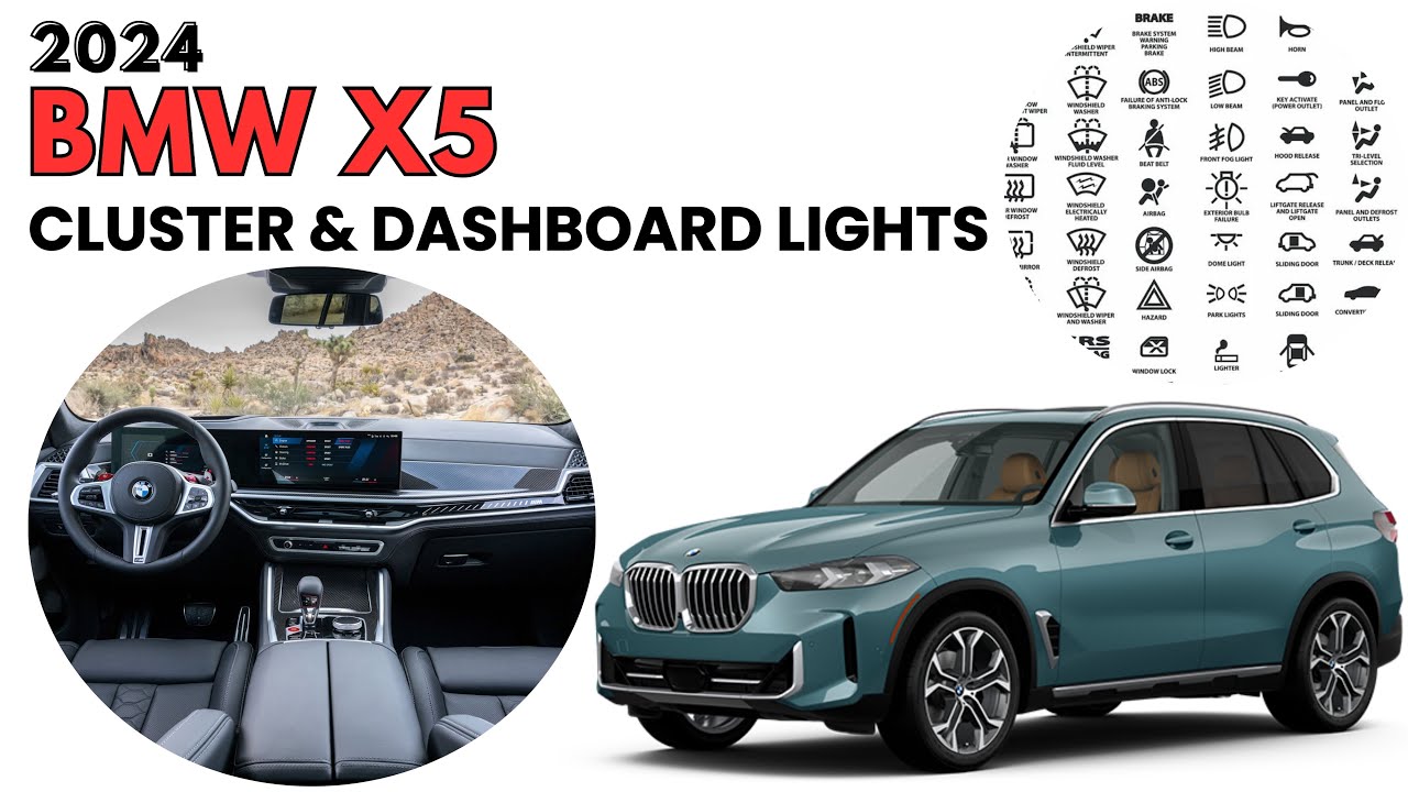 2024 BMW X5 Cluster Display & Dashboard Warning Lights Guide