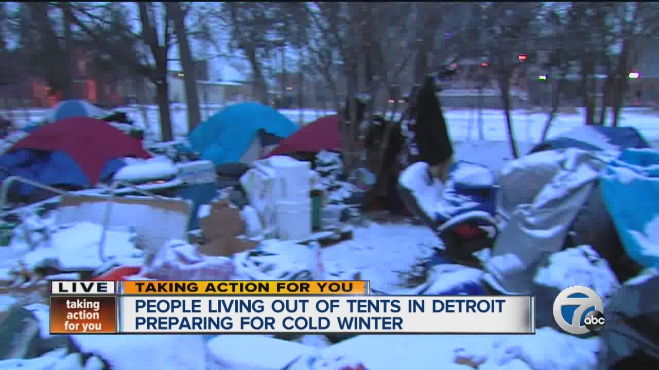 People living in tent city preparing for cold winter