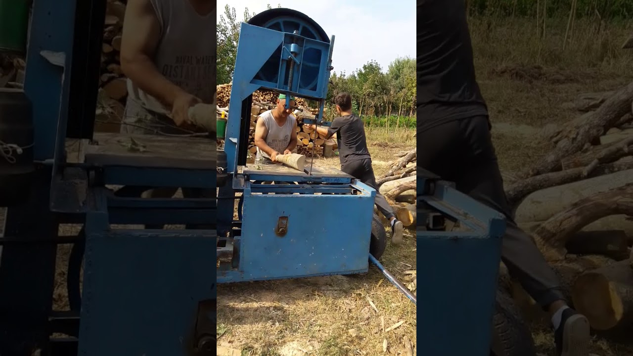 pancar motoruyla odun kesme