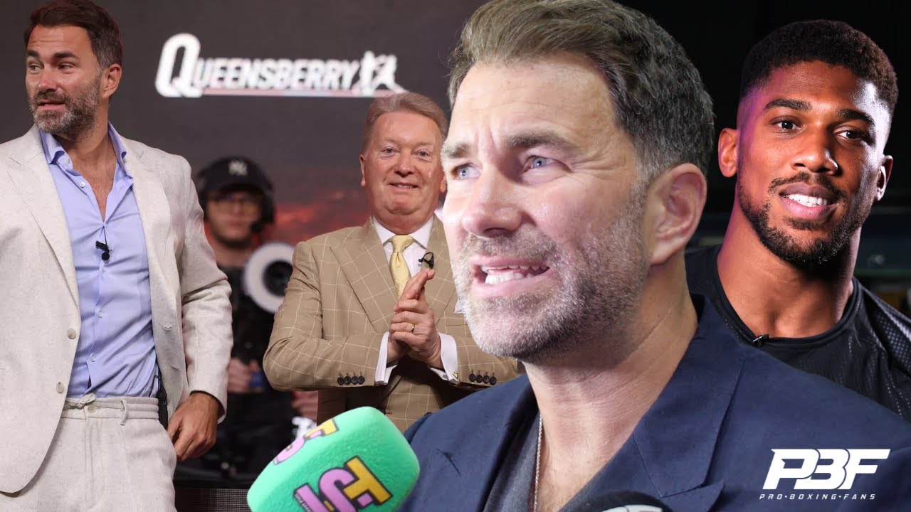 EDDIE HEARN REACTS TO ANTHONY JOSHUA SAYING HIS RELATIONSHIP WITH FRANK WARREN IS 