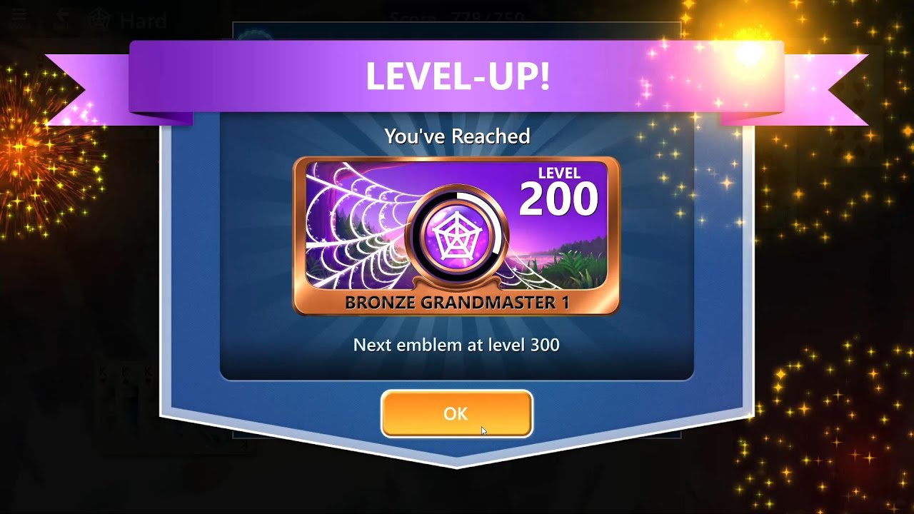 【Microsoft Solitaire Collection】 Spider - Road to Level 200 Moment