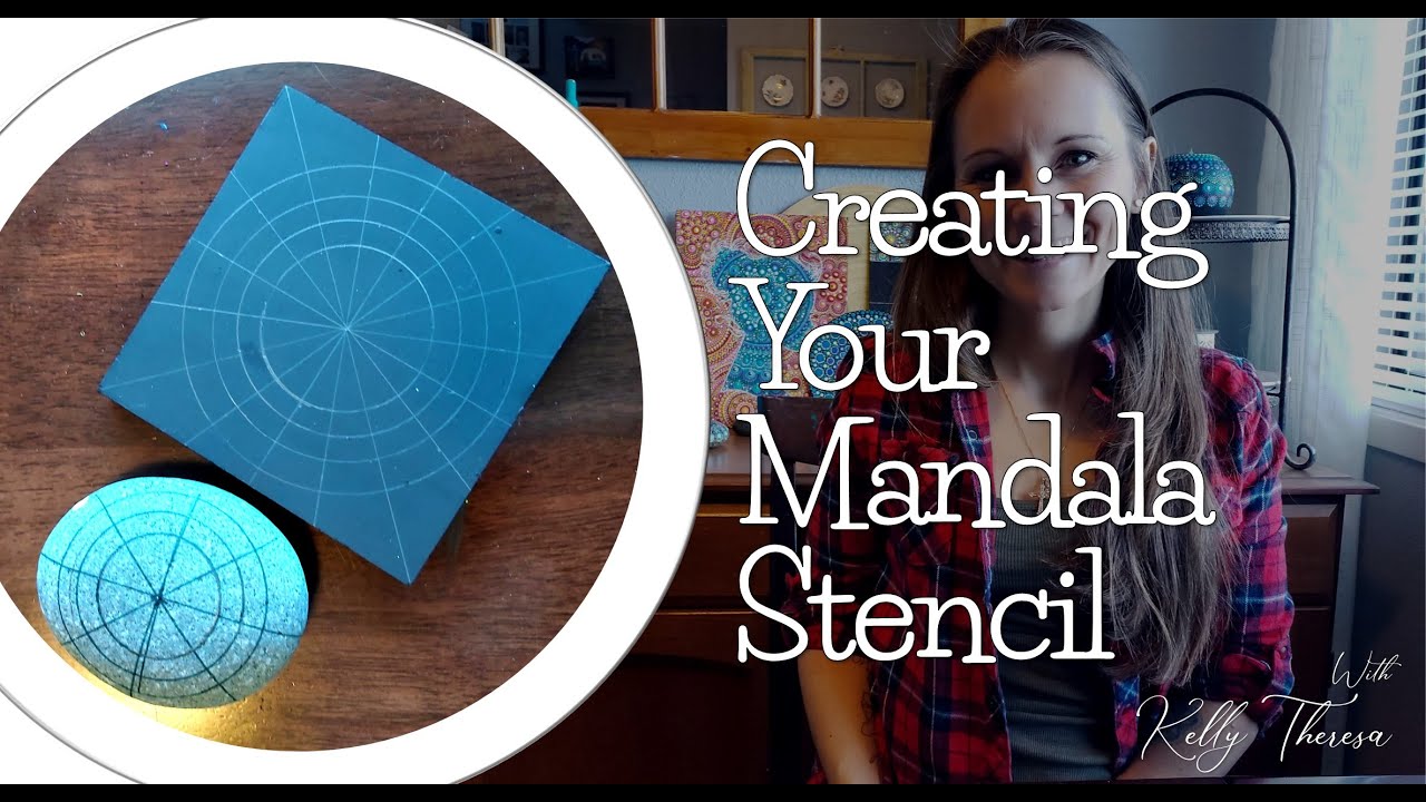 Creating You Mandala Stencil Quick and Easy