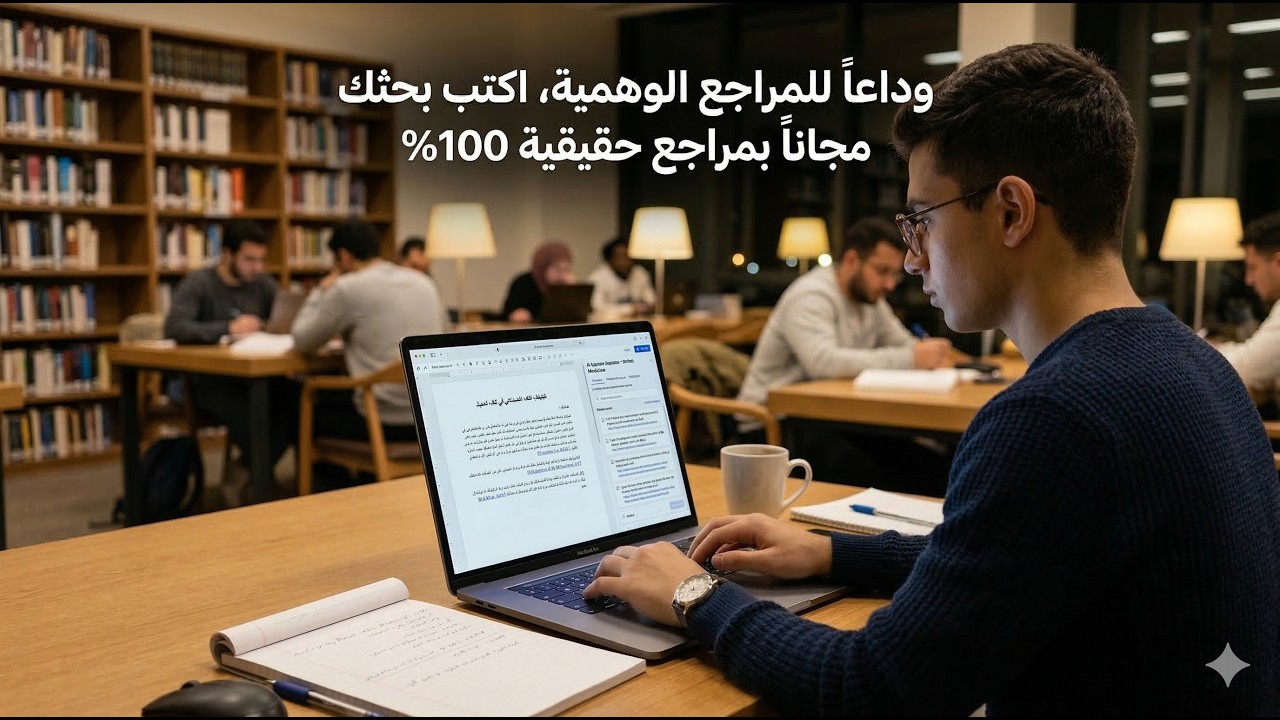 وداعاً للمراجع الوهمية اكتب بحثك او رسالتك مجاناً بمراجع حقيقية 100%