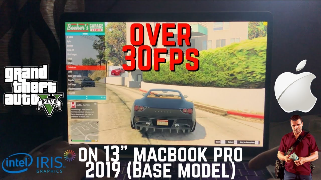 GTA V Gameplay on 13-inch 2019 MacBook Pro (Intel Iris Plus Graphics 645)