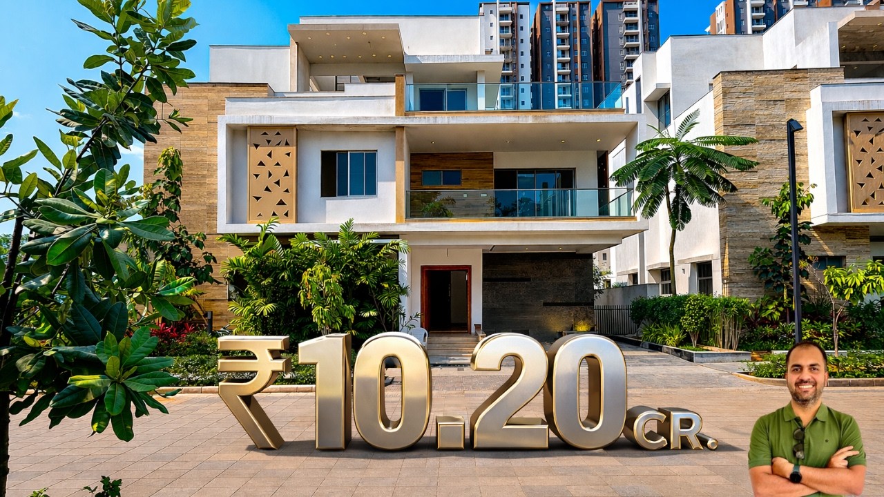 Luxury Corner Villa in Vertex Kingston Park | 4BHK + Home Theater | Nallagandla