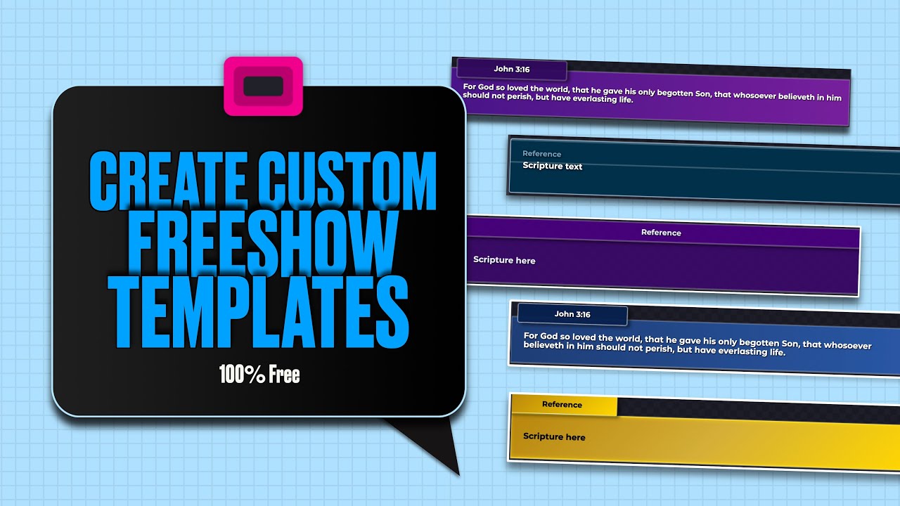 How to Create Custom Freeshow Templates  @FreeShow