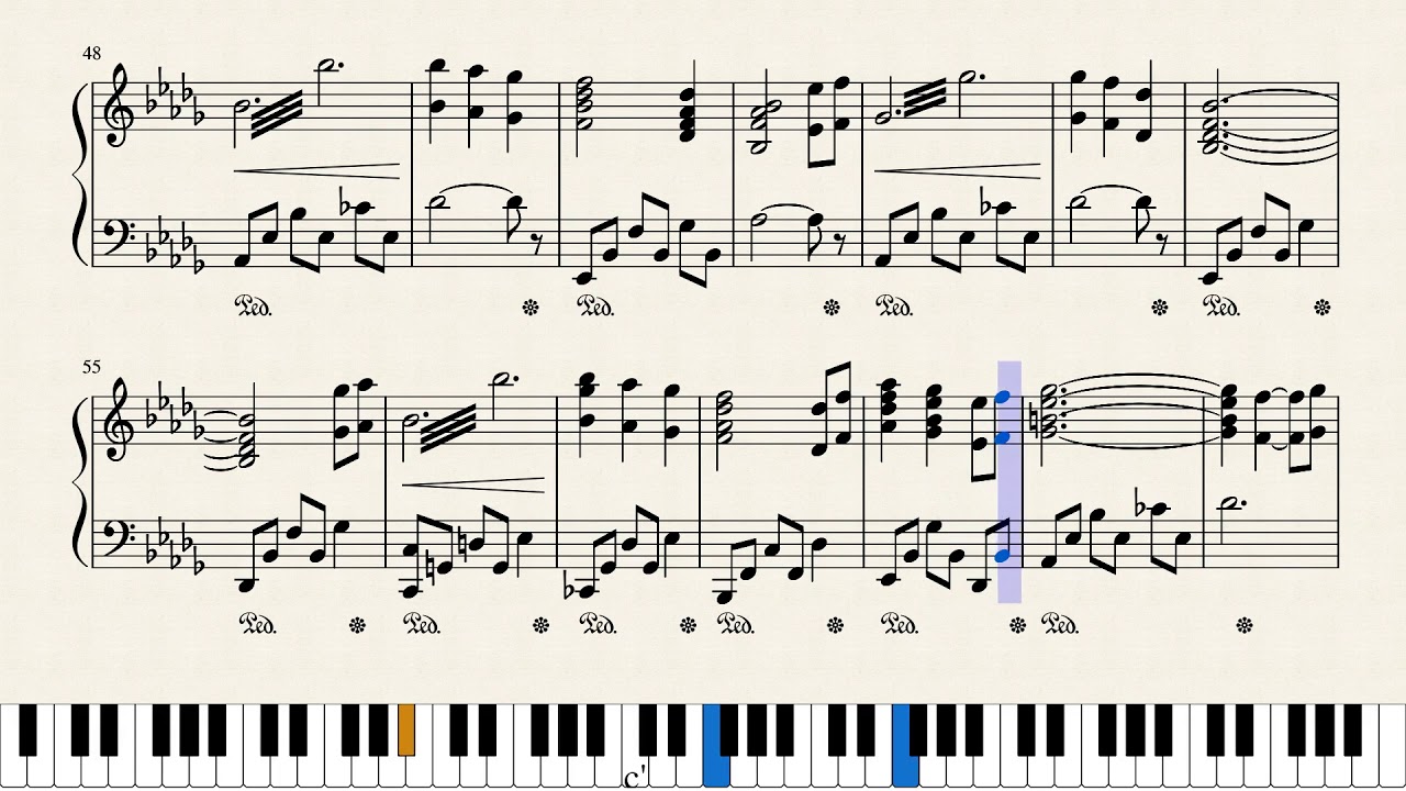 Lily Flower / Yuri no Hana / 百合ノ華　[Kakegurui ××] Piano Arrangement (Free Sheet Music Download)