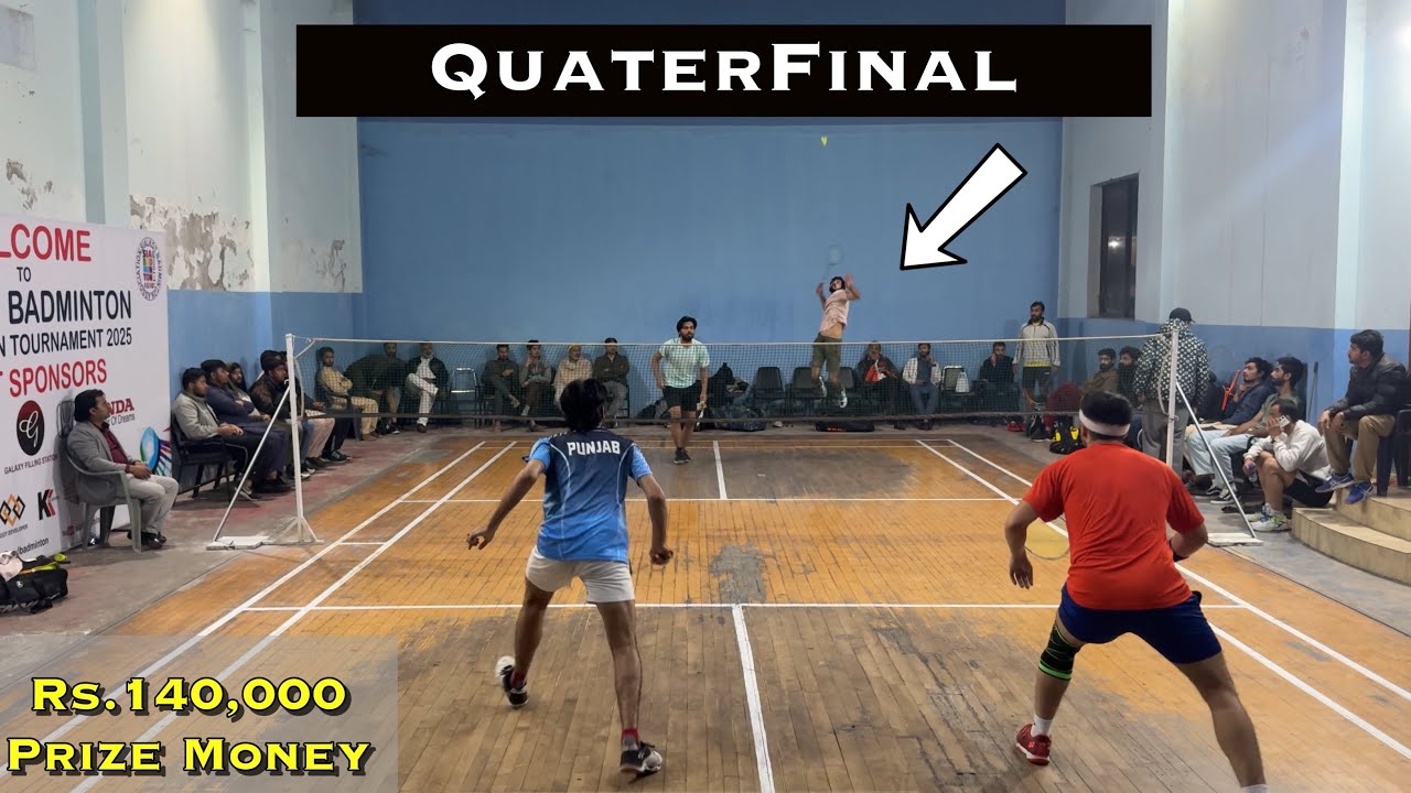 National Level Badminton Tournament Rai Manan & Abdullah vs Yasir Ali & Umer #badminton #trickshots