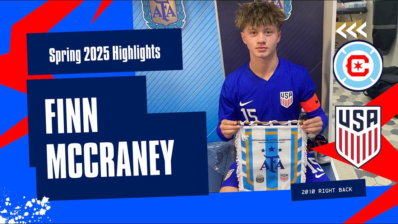 Finn McCraney 2010 Spring 2025 Highlights Chicago Fire Academy & USYNT