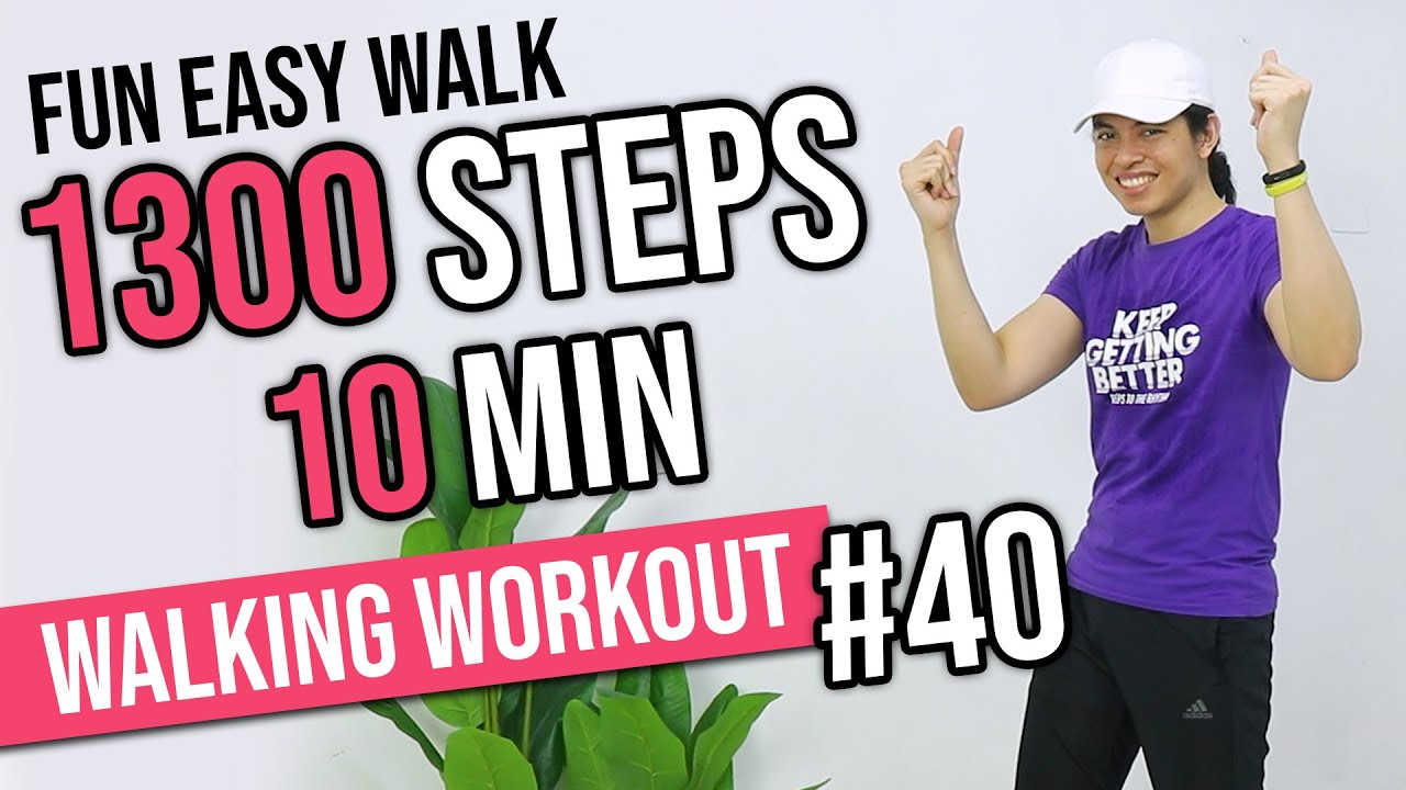 10 MIN FUN EASY WALK &bull; 1300 Steps &bull; Walking Workout #40 &bull; Keoni Tamayo
