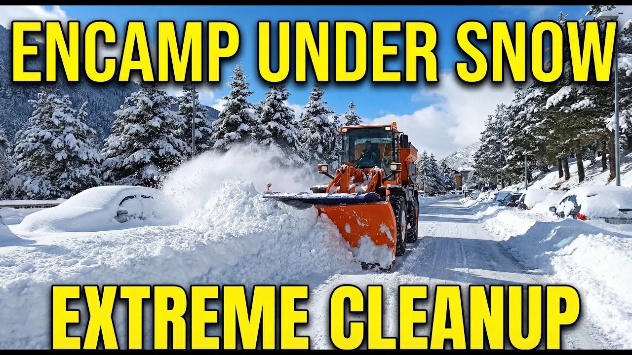 🇦🇩 How much SNOW fell in ANDORRA? ❄️ A walk through ENCAMP after the big snowfall (ASMR)
