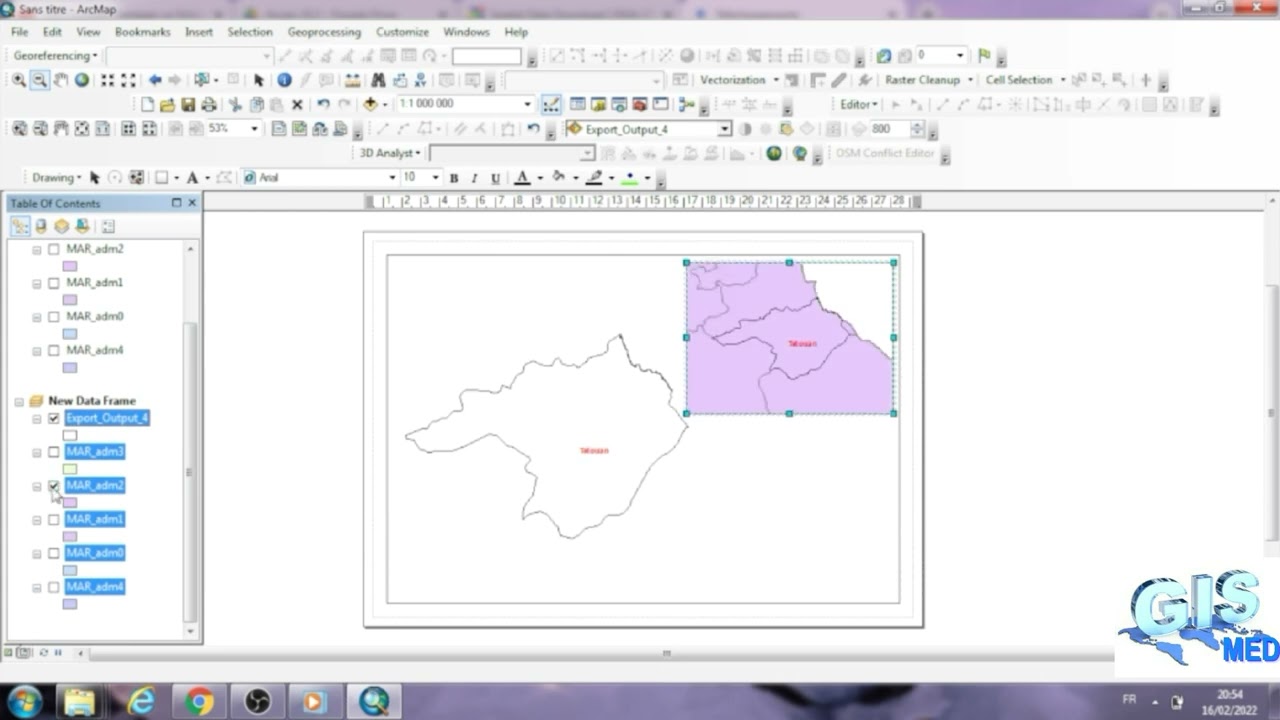 how to create Location map in ArcGIS