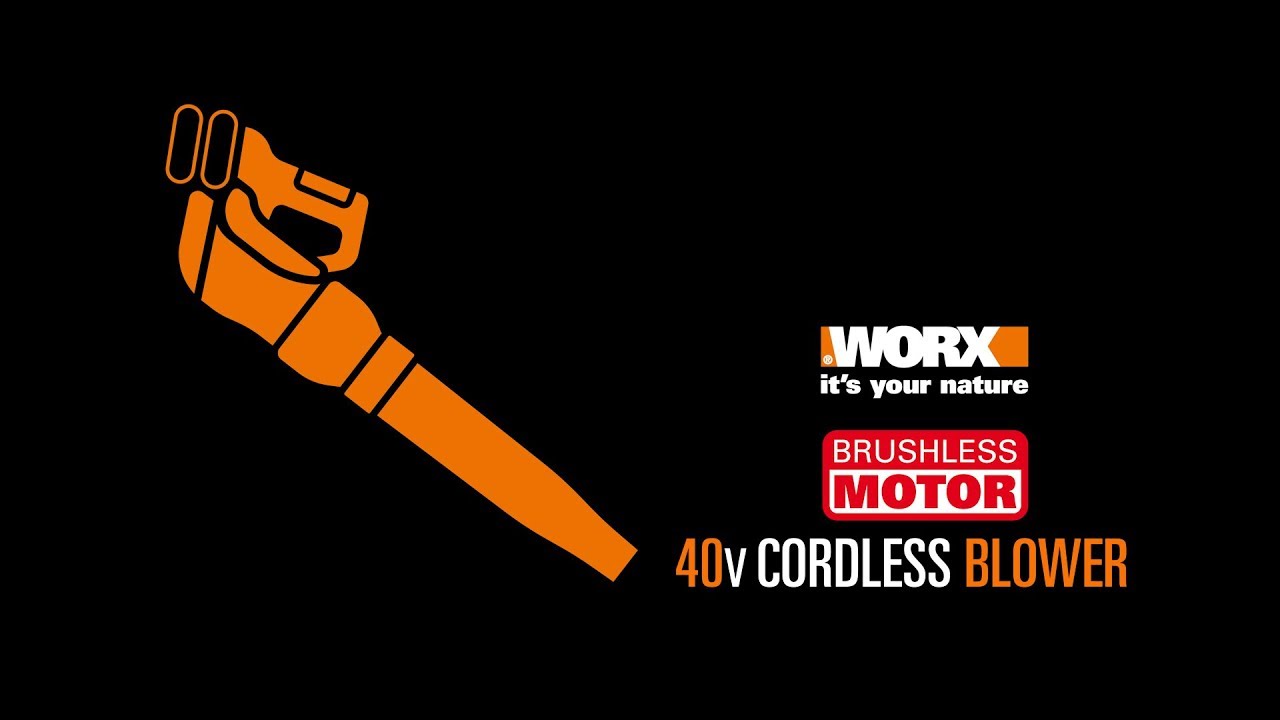 WORX  WG584E 40V cordless blower - uk English - worx.com