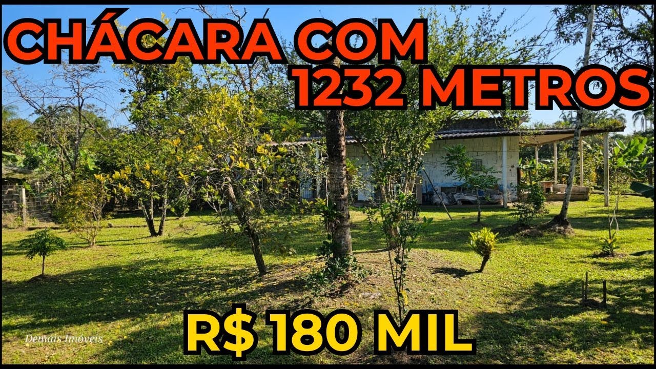 ( VENDEU ) CHÁCARA R$ 180 MIL COM 1232 METROS EM ITANHAÉM LITORAL SUL DE SP