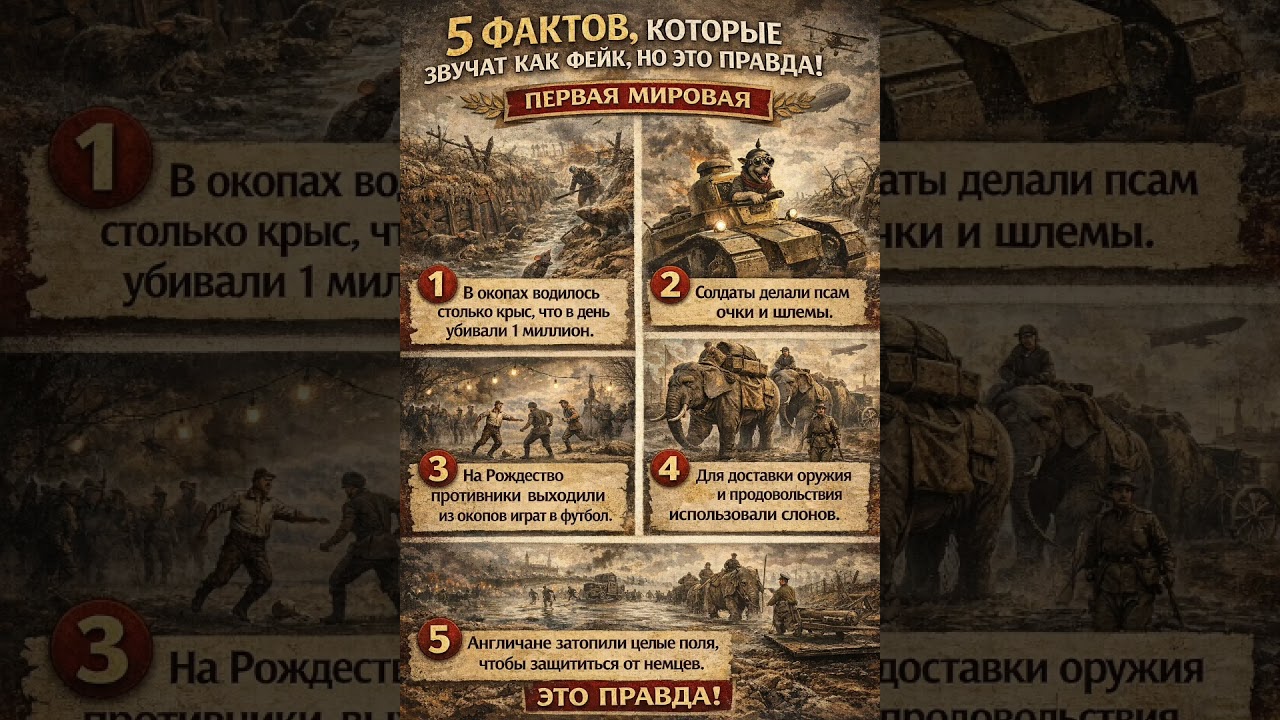5 фактов каторые оказались правдой Первая мировая война #history #история #мироваяистория