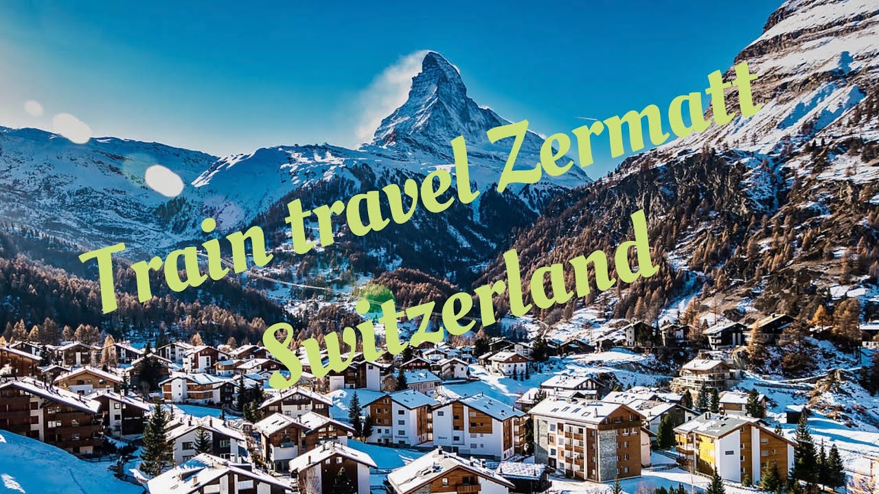 Beautiful Scenic train Zermatt Switzerland 