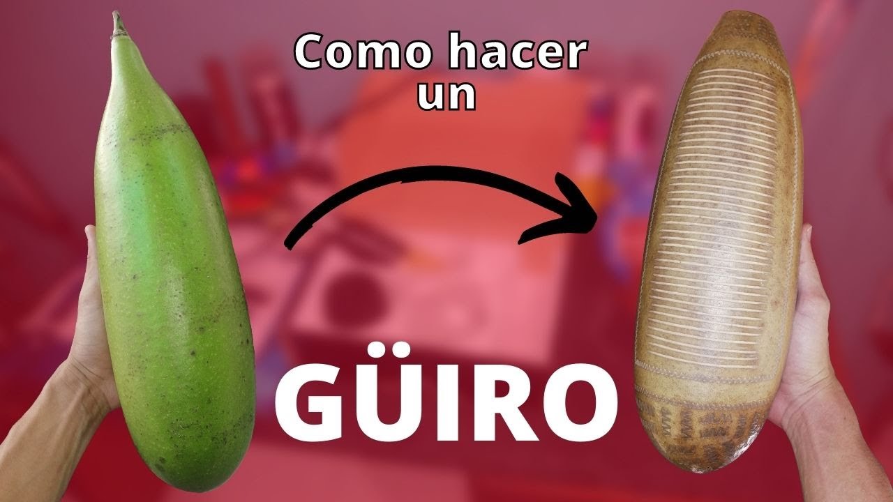 Como Hacer un GUIRO de TOTUMO o JICARO
