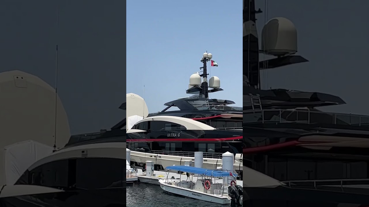GUESS THE OWNER! Andrew Tate new yacht?  Dubai Heesen's 60-metre yacht Ultra G superyacht