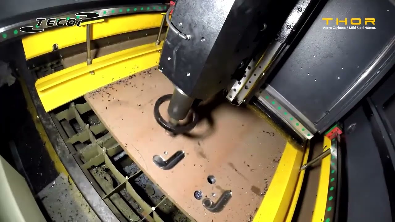 THOR by Tecoi -  Plate Cutting and Machining Mild steel 40mm