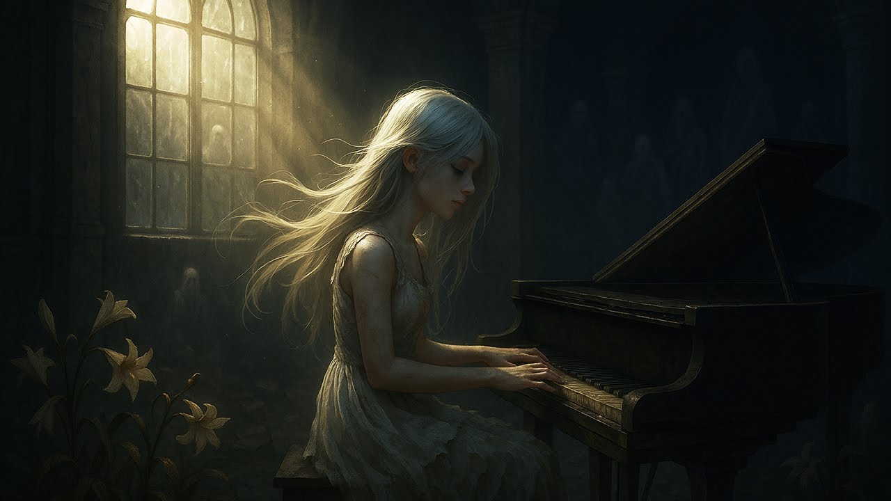 𝐃𝐚𝐫𝐤 𝐀𝐦𝐛𝐢𝐞𝐧𝐭 𝐏𝐢𝐚𝐧𝐨 𝐢𝐧 𝐚 𝐇𝐚𝐮𝐧𝐭𝐞𝐝 𝐇𝐚𝐥𝐥 | 𝐆𝐡𝐨𝐬𝐭𝐥𝐲 𝐒𝐢𝐥𝐞𝐧𝐜𝐞