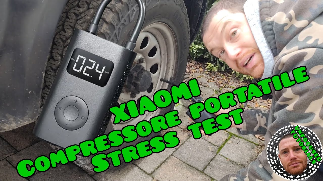 Compressore portatile a batteria XIAOMI, Test Completo 🚵‍♂️🔧🚙