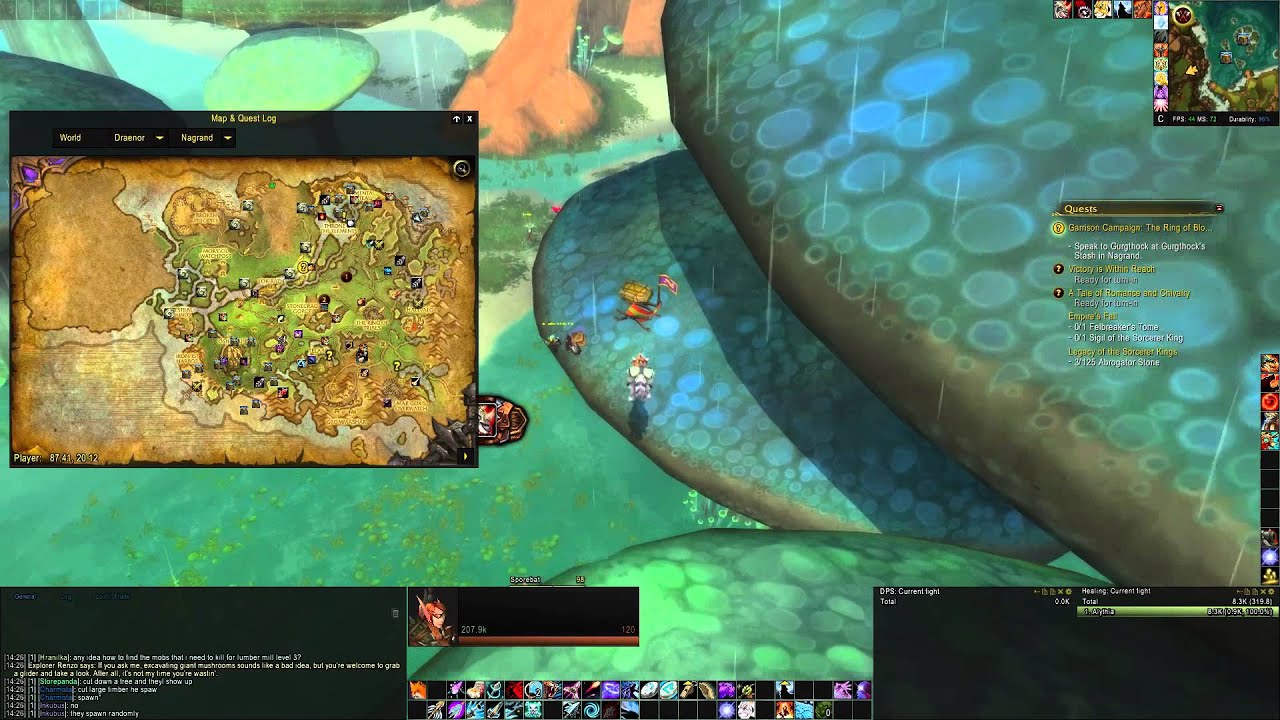 Nagrand garrison resources 10 & 11 - Steamwheedle Supplies & Fungus-Covered Chest