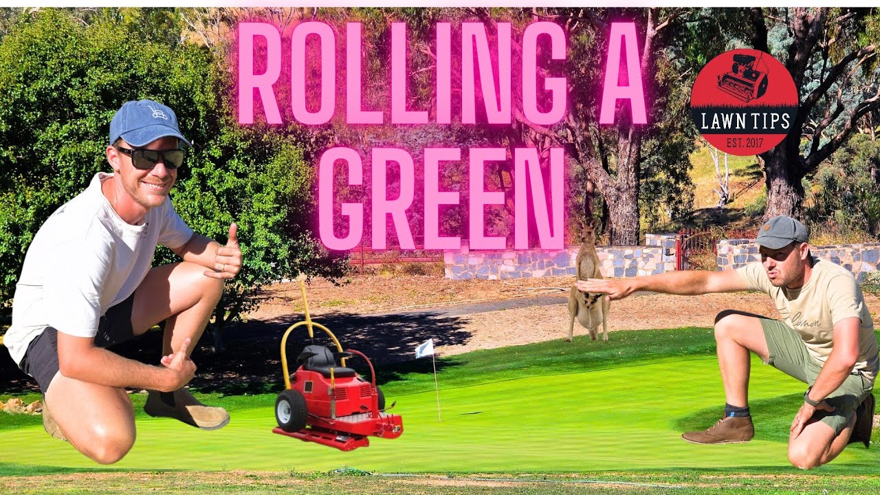 Rolling a GREEN in Australia// @Lawn Tips