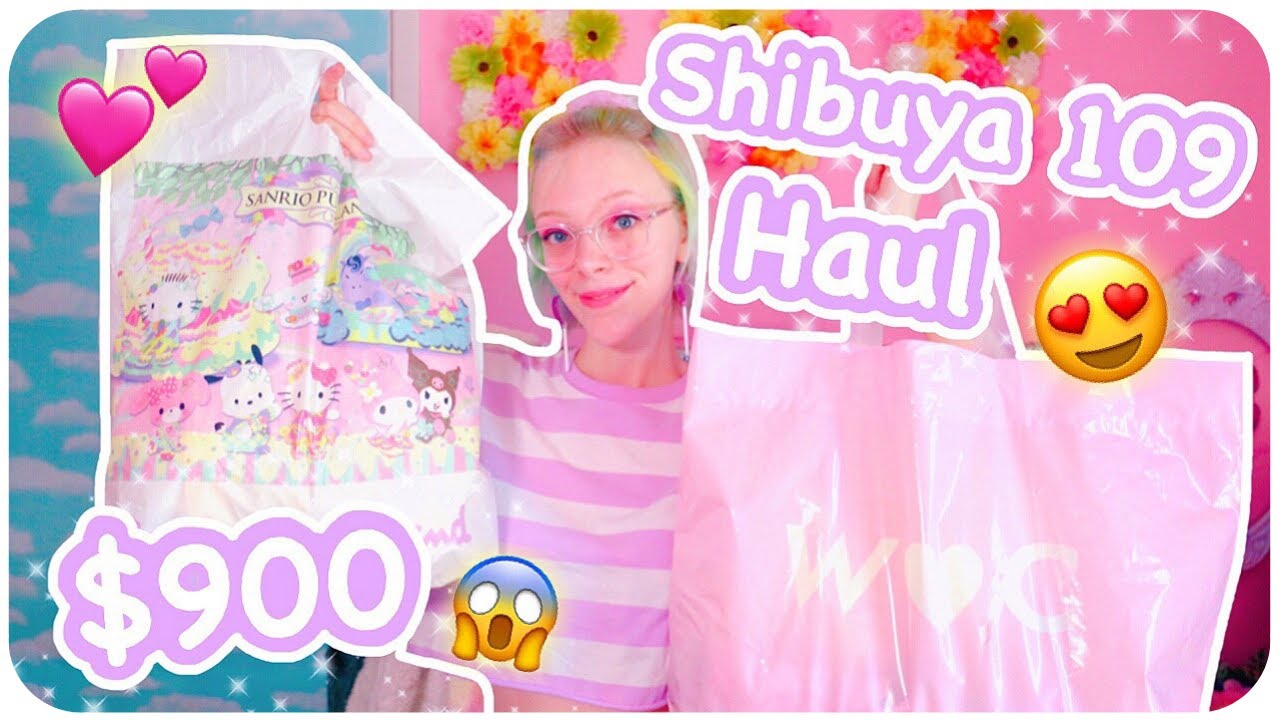 I SPENT $900 AT SHIBUYA 109!!! | WEGO, W♡C, SANRIO & MORE | SHOPPING IN TOKYO JAPAN 2019