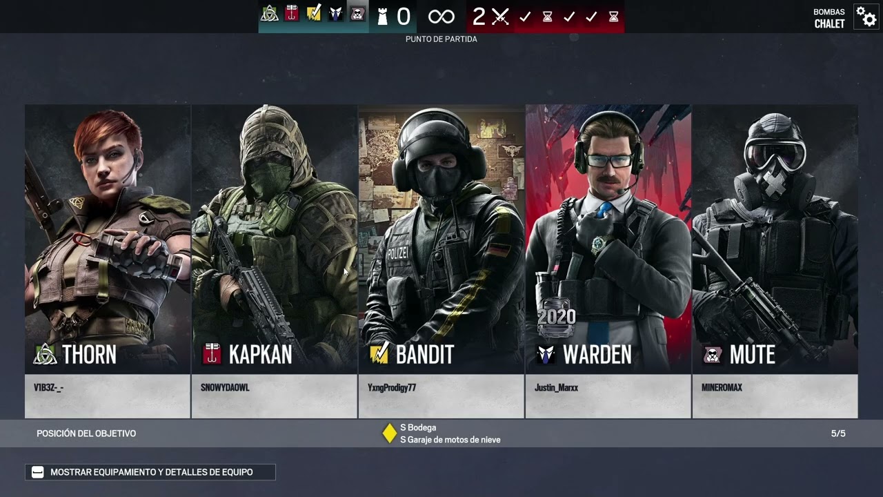 Primera vez en Raibow Six