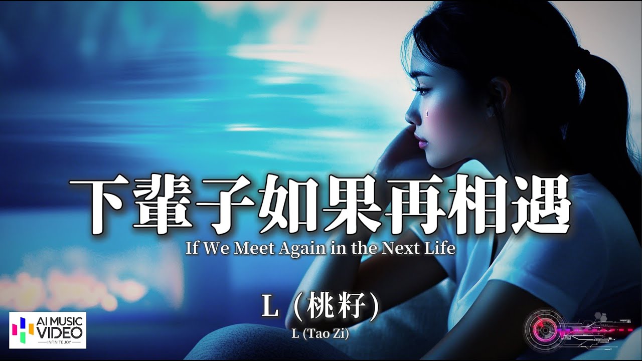 【高清MV】L（桃籽）-  下輩子如果再相遇【Pinyin Lyrics + Eng Sub | AI音樂視頻 | 繁體拼音英文動態字幕】Tao Zi 【L（桃 籽）-  下辈子如果再相遇】