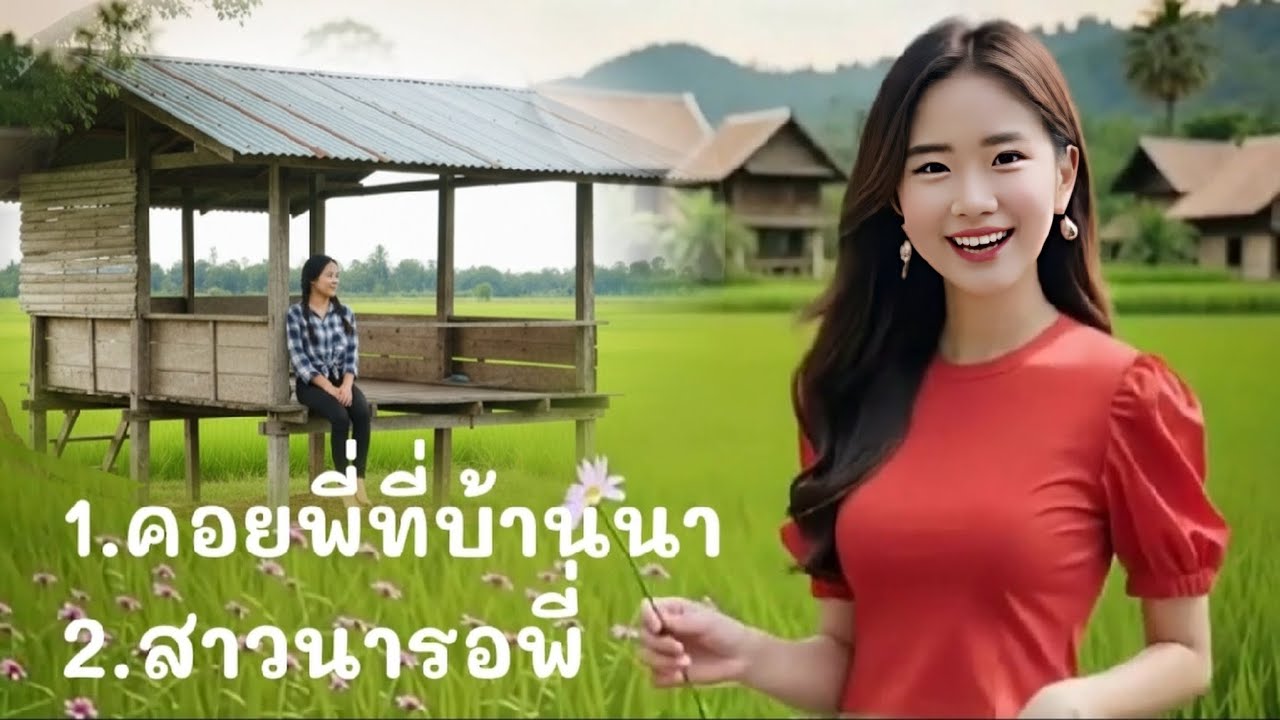 ☆คอยพี่ที่บ้านนา&สาวนารอพี่☆ เพลงลูกทุ่งไทย2025 แบบฉบับai