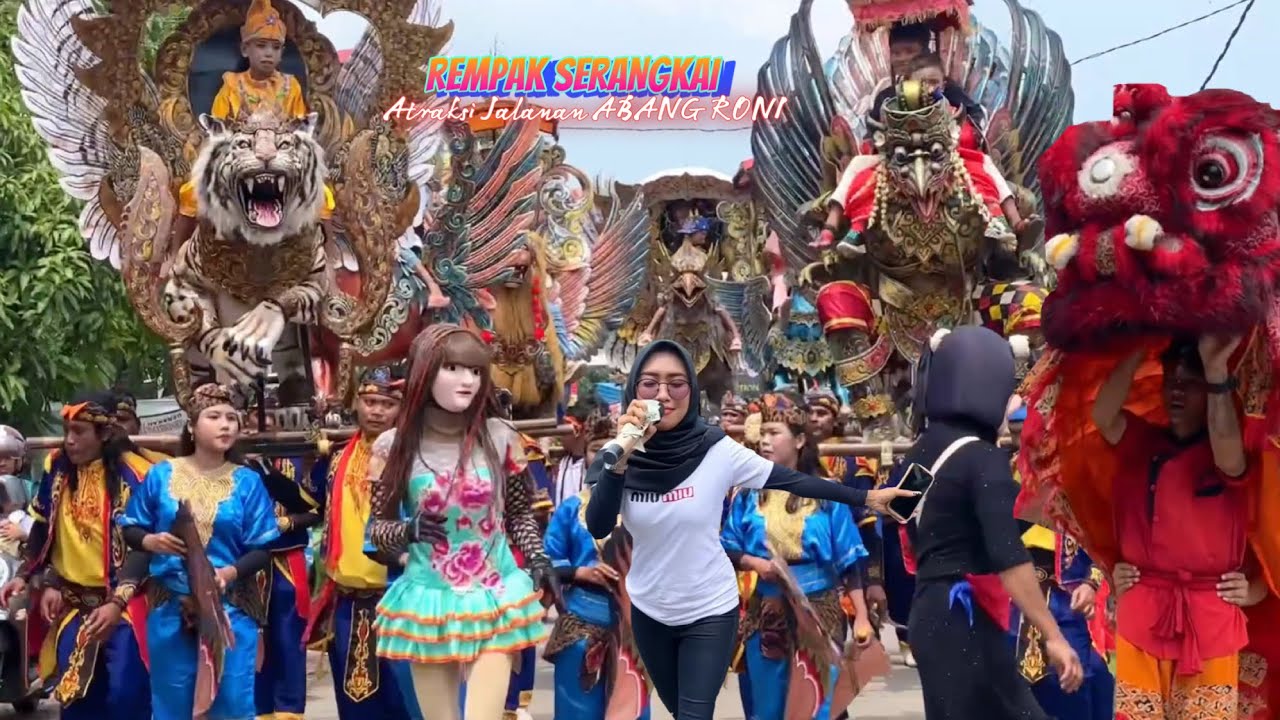 Atraksi Jalanan ABANG RONI - Singa depok REMPAK SERANGKAI show Karangkendal
