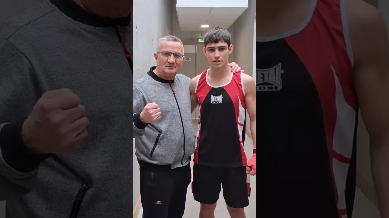 victoire au 2e round par TKO au combat de boxe anglaise amateur a Boulogne sur mer 💪🙏🏼