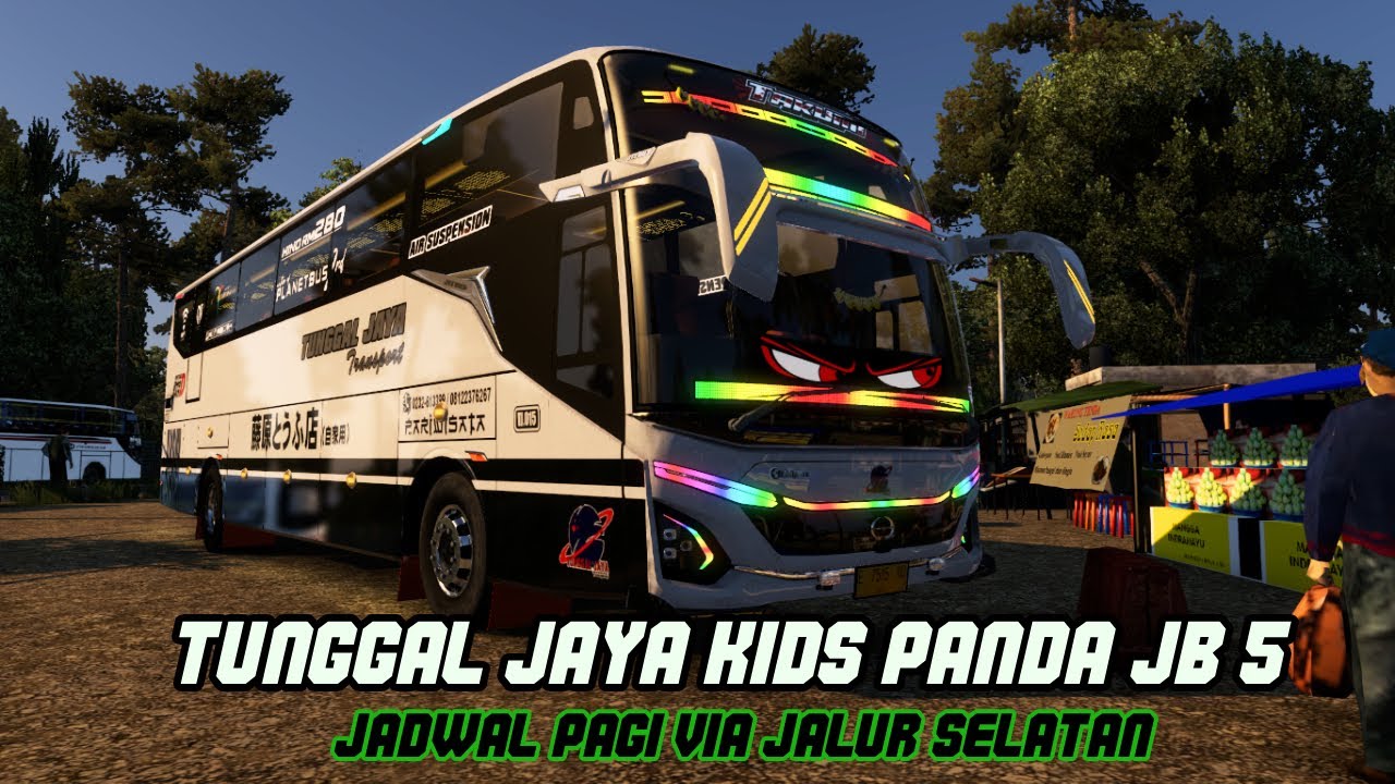 Menikmati suasana pemandangan pagi Jalur Selatan bareng Kids Panda Tunggal Jaya || ETS 2 Indonesia