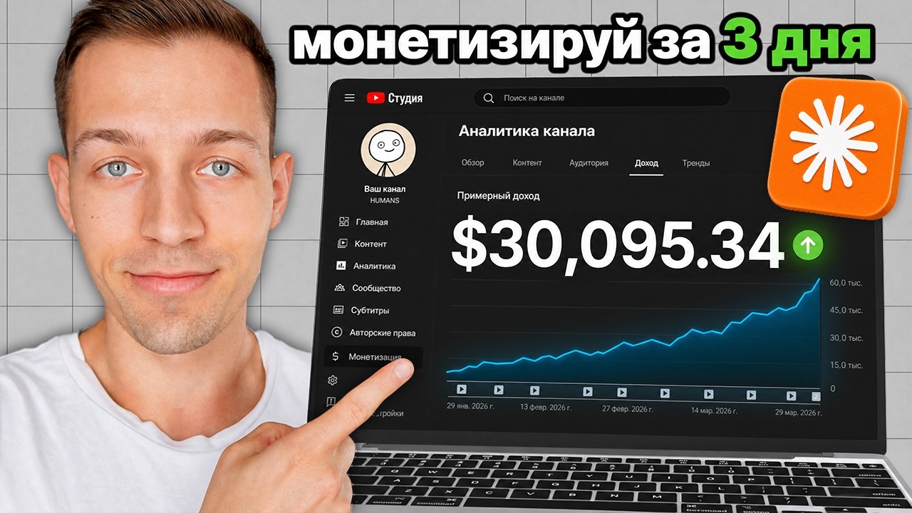 Claude + Ютуб = $30,000/Месяц