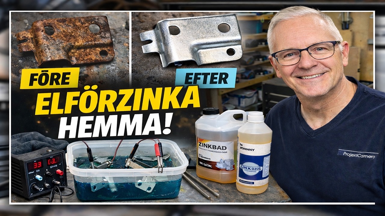 Så elförzinkar du delar själv – billigt & effektivt rostskydd