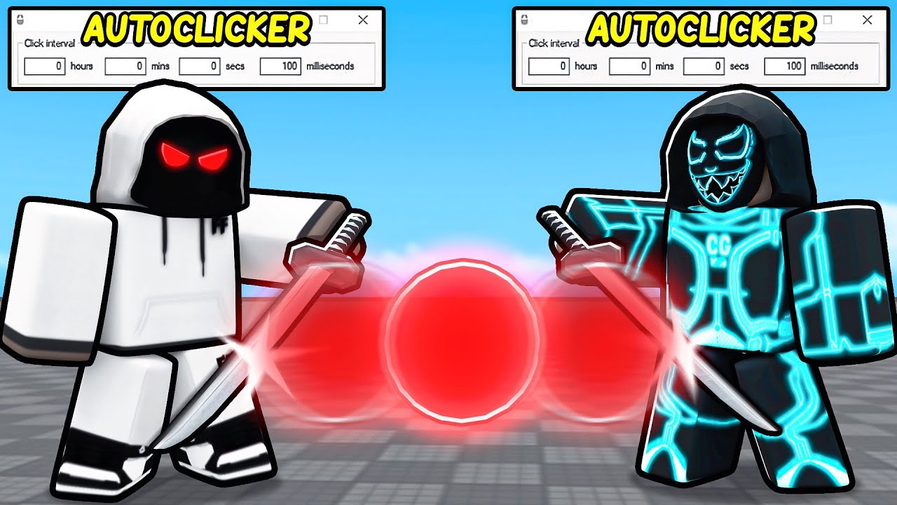 AUTOCLICKER Vs AUTOCLICKER In Roblox Blade Ball..