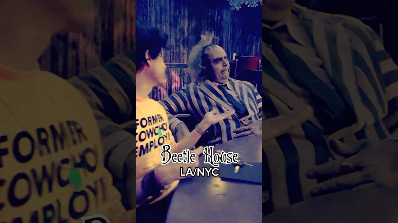 Tim Burton themed restaurant! - #beetlejuice #movie #nightmarebeforechristmas