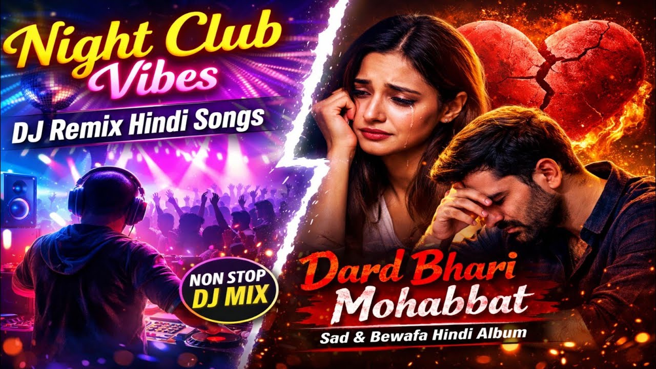 Night Club Vibes | DJ Remix Hindi Songs | Dard Bhari Mohabbat | Sad & Bewafa Hindi Album