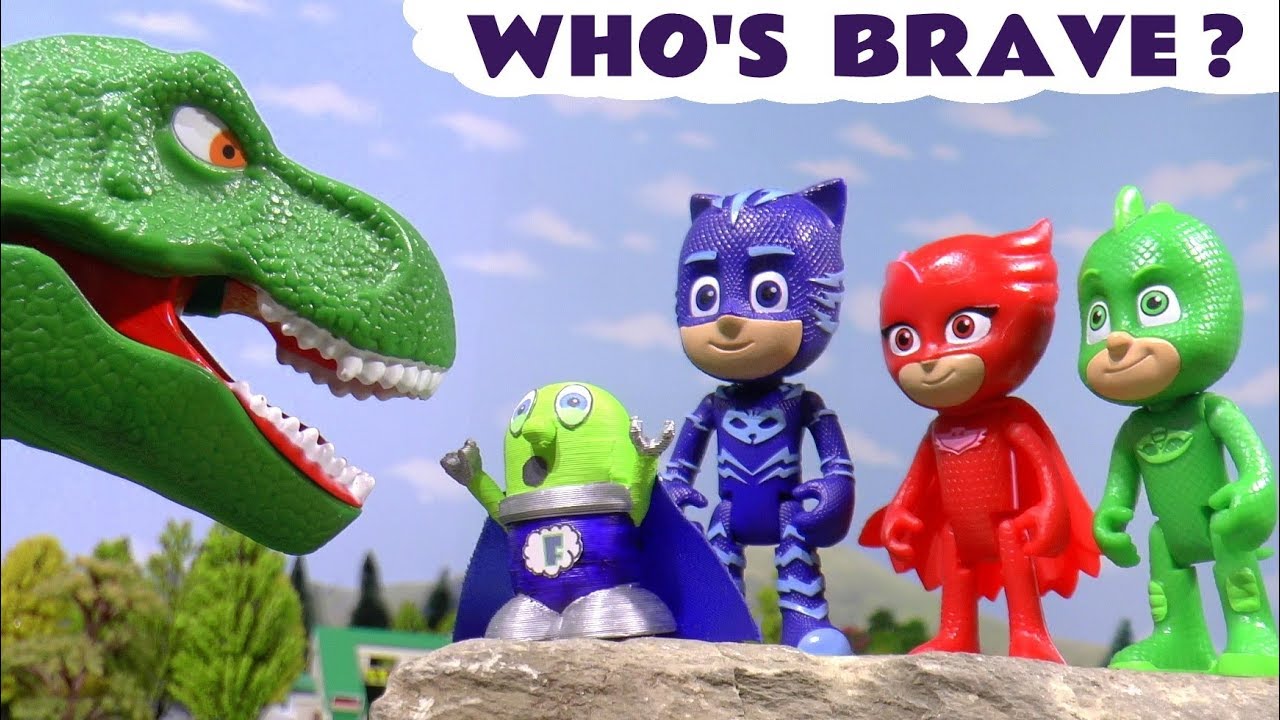 Dinosaur Toys in PJ Masks Toy Stories with the Funlings