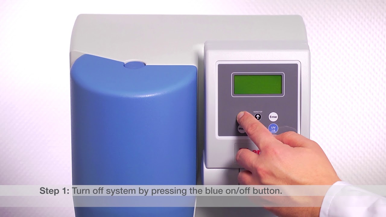 Engaging the Emergency Bypass Valve: Thermo Scientific Barnstead Pacific water purification system