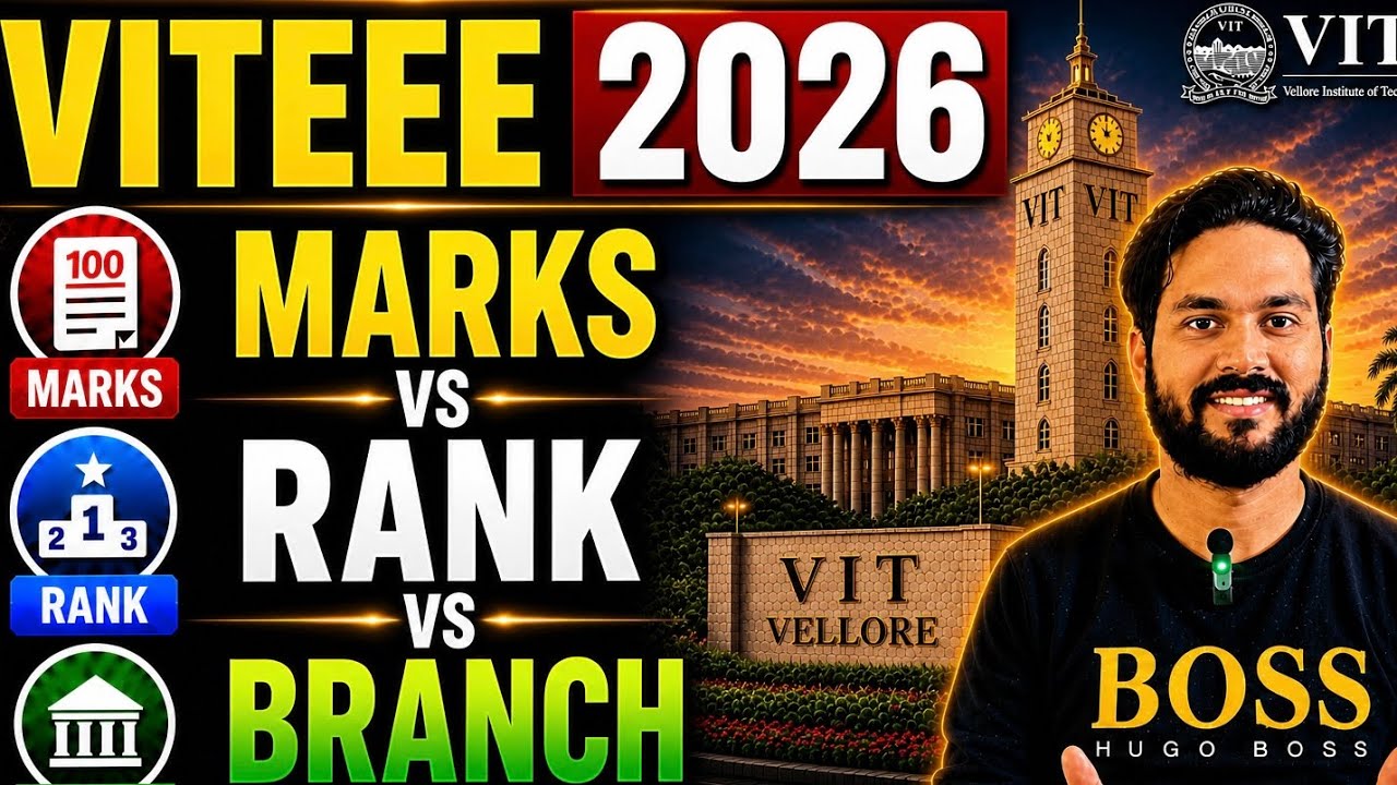 ✅VITEEE 2026 MARKS VS RANK VS BRANCH! LOWEST CUTOFFS !Category Wise TOP Branches VITEEE 2026 Cutoffs