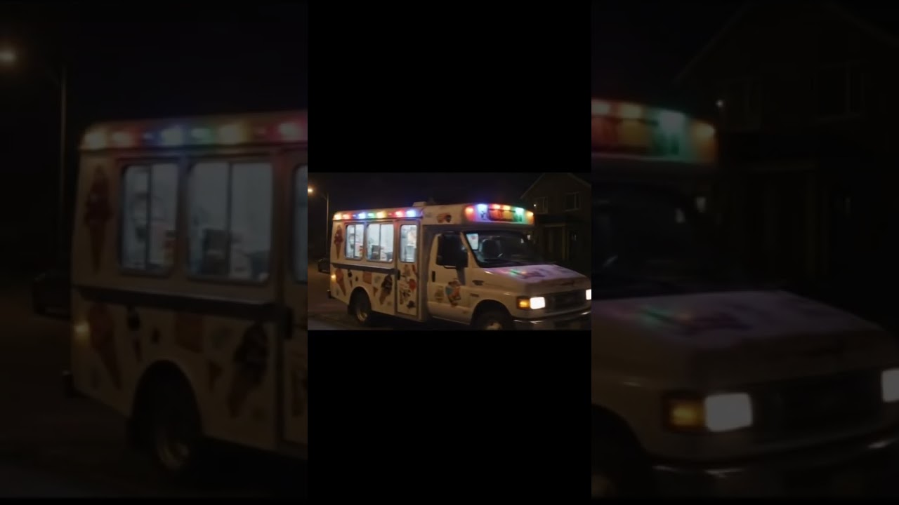 Ice cream truck spotted in Virginia at night. #icecreamtruck #spookyseason #virginia #creepy #fyp
