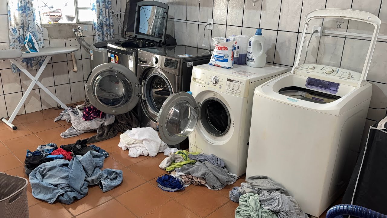 Lavandaria em funcionamento 🧺