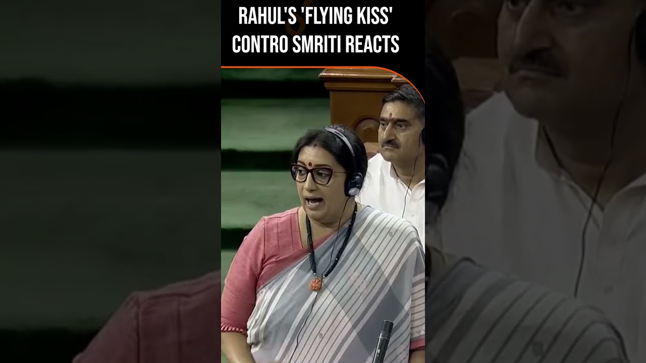 Rahul Gandhi's 'Flying Kiss' Controversy | Smriti Reacts | News9